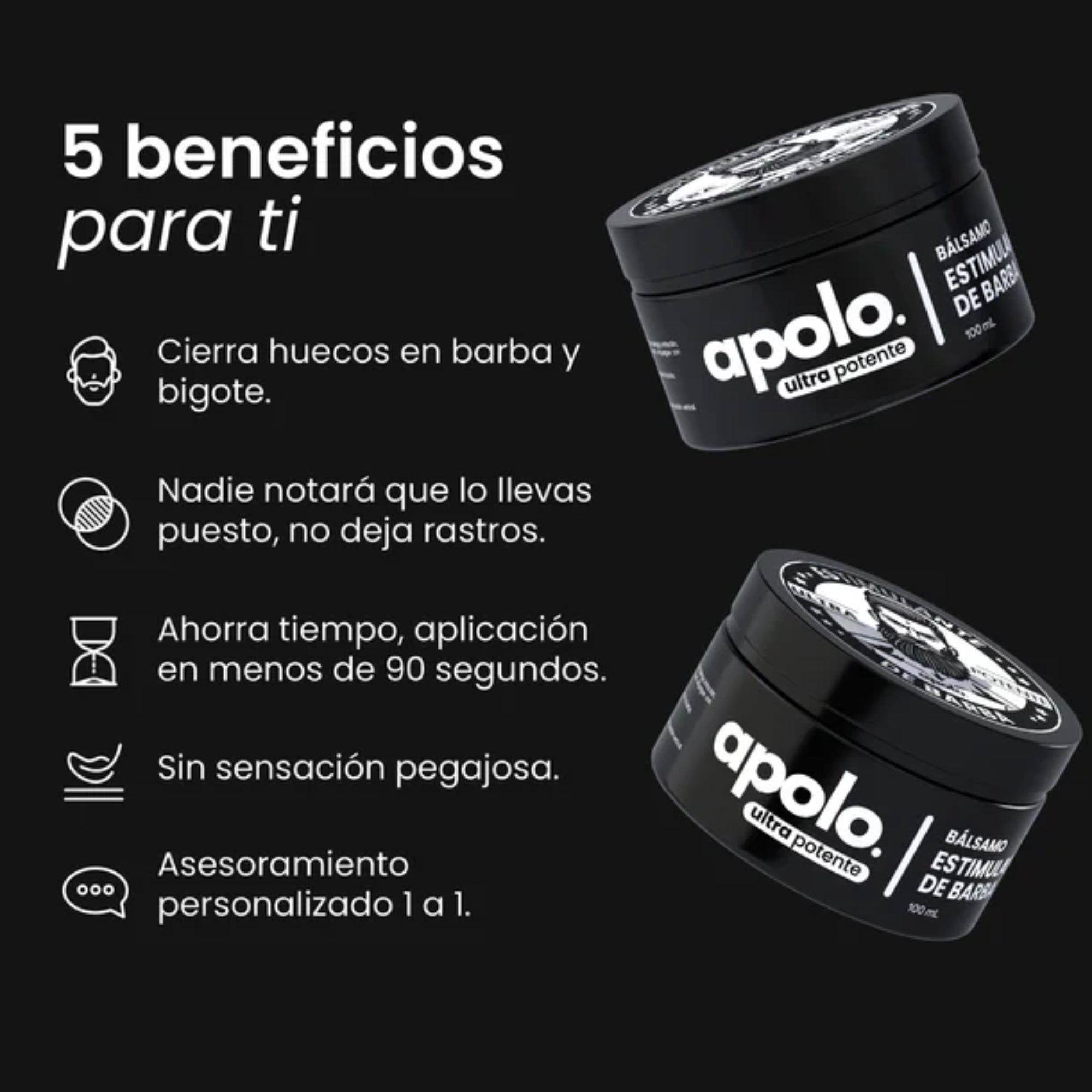 Bálsamo para Crecimiento de Barba Ultra Potente