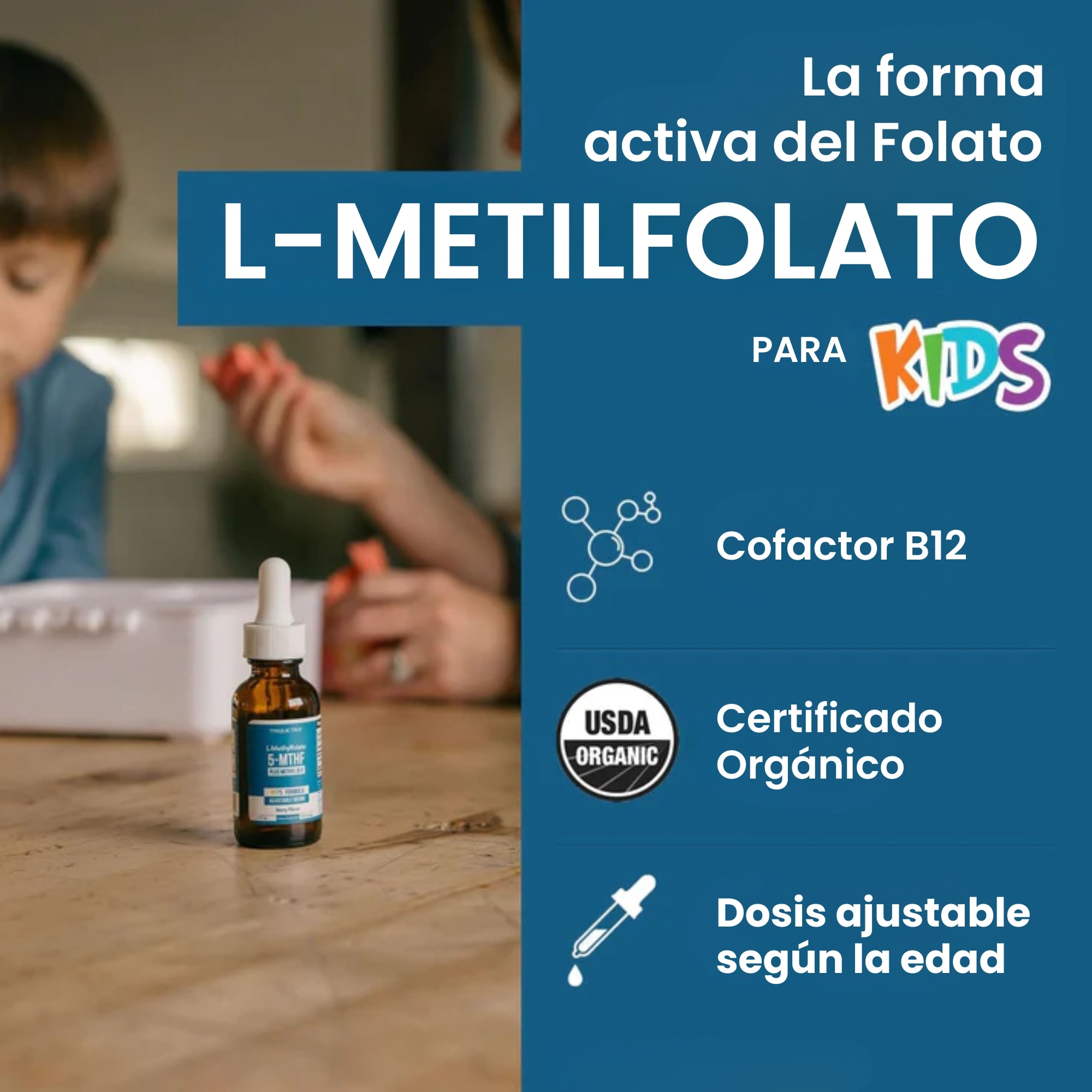 METIL FOLATO 5-MTHF KIDS 30 ML NO GMO TRIQUETRA