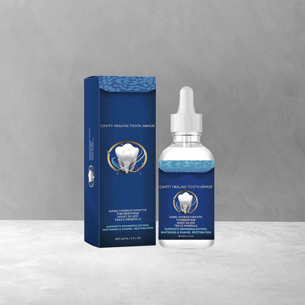 Protector bucal, gotas de reparación de caries, reparación de esmalte, salud de las encías